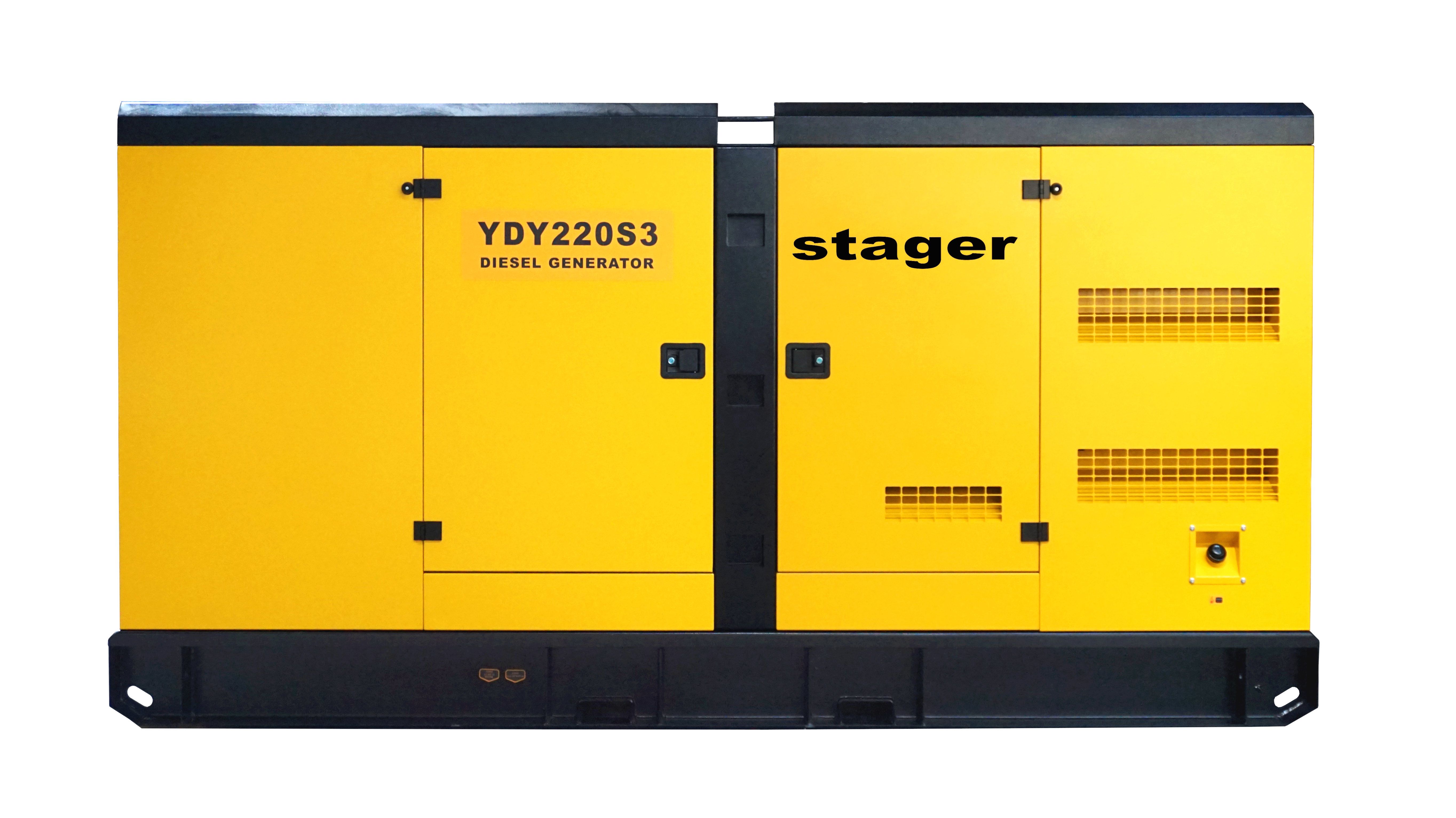 Generatoare insonorizate - Generator insonorizat diesel trifazat Stager YDY220S3, 220kVA, 289 A, 1500rpm, climasoft.ro