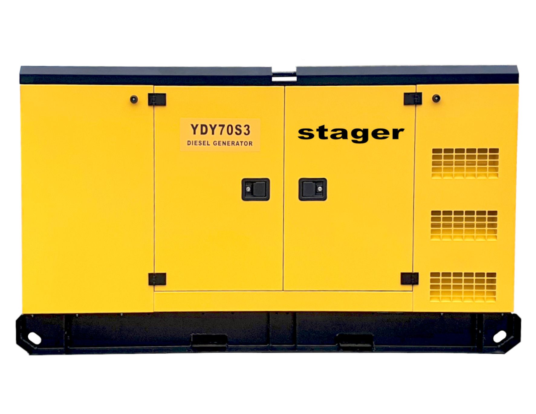 Generatoare insonorizate - Generator insonorizat diesel trifazat Stager YDY70S3, 62kVA, 89A, 1500rpm, climasoft.ro