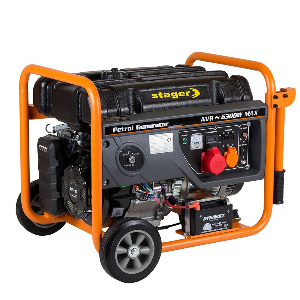 Generatoare uz general - Generator open-frame Stager GG 7300-3EW, benzina, trifazat, 5.8kW, 8.4A, 3000 rpm, climasoft.ro