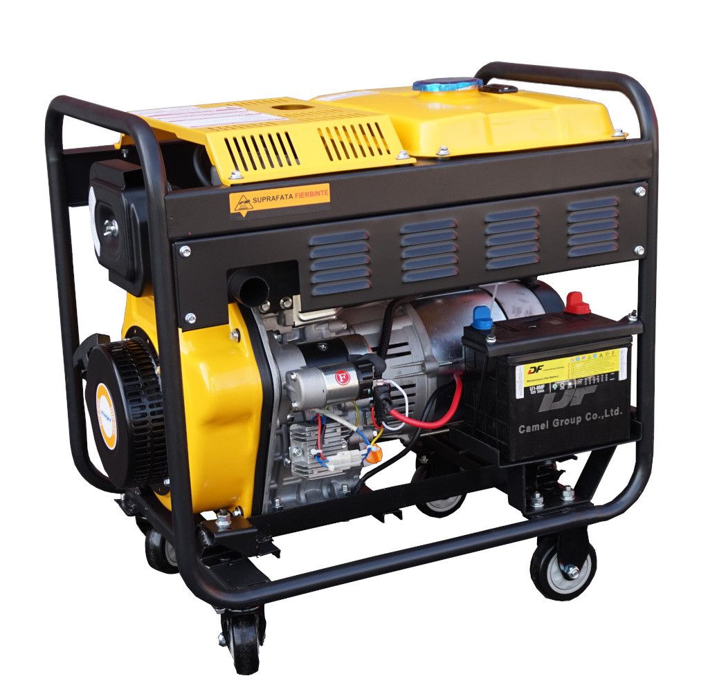Generatoare uz general - Generator open-frame Stager YDE6500E, diesel, monofazat, 4.5kW, 39.2/19.6A, 3000rpm, climasoft.ro