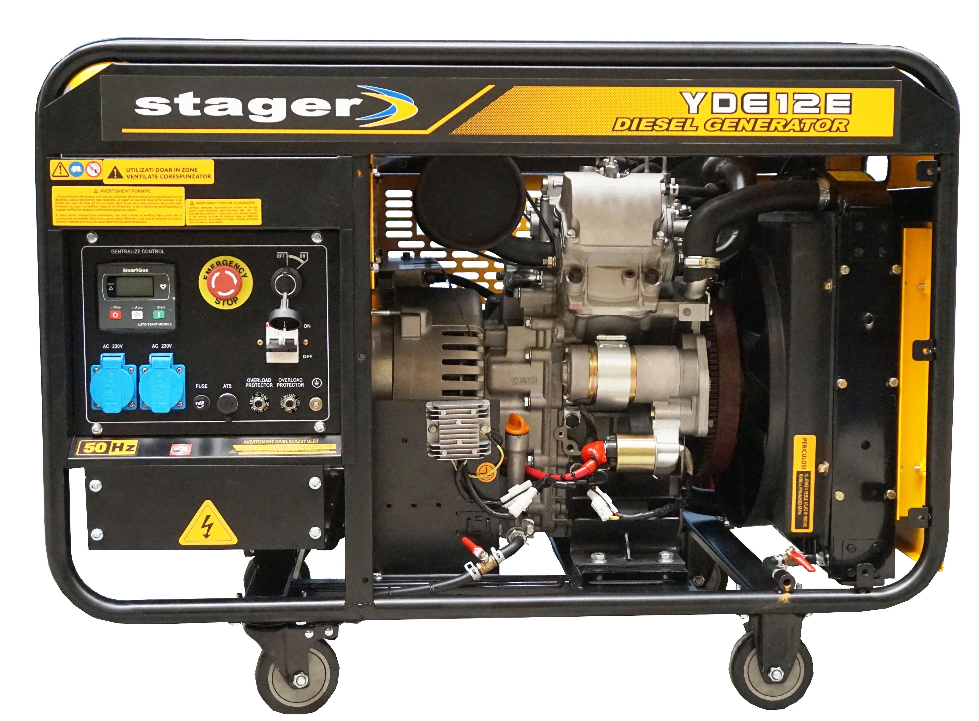 Generatoare uz general - Generator open-frame Stager YDE12E, diesel, monofazat, 8.5kW, 78.2 A, 3000rpm, climasoft.ro