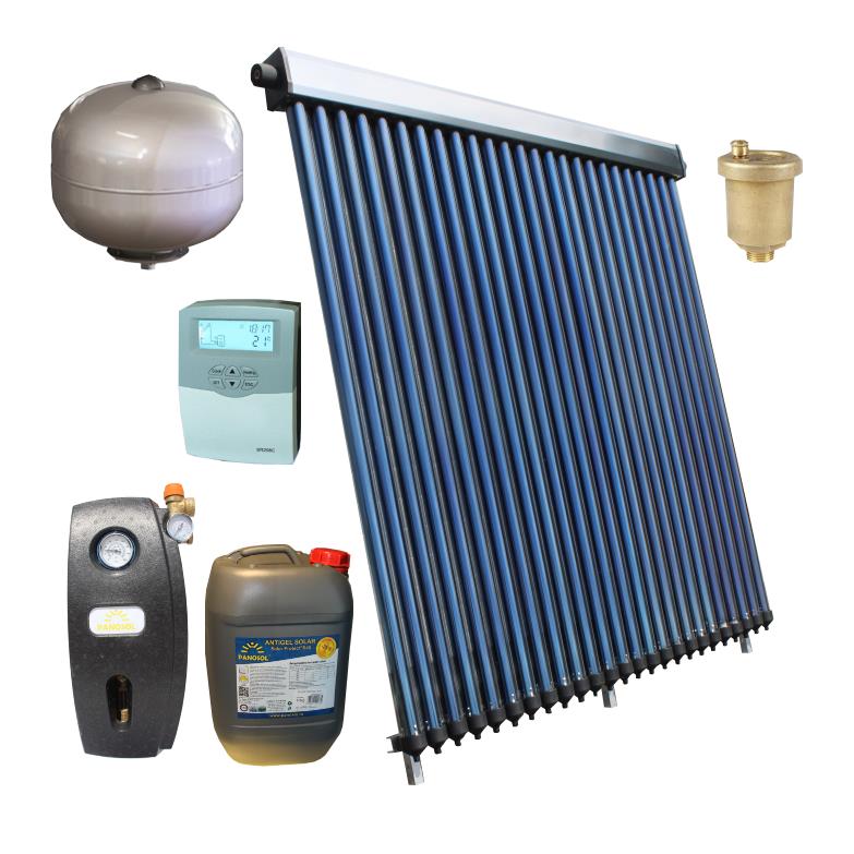 Panouri solare cu boiler in casa - Pachet Panosol Confort panou solar 30 tuburi vidate fara boiler, climasoft.ro