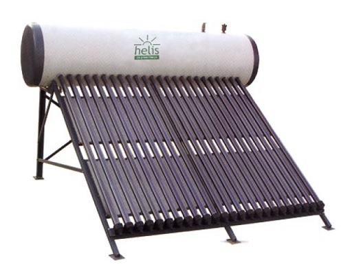 Panouri solare cu boiler pe casa - Panou solar compact Helis cu 15 tuburi vidate si boiler presurizat 140 litri, climasoft.ro
