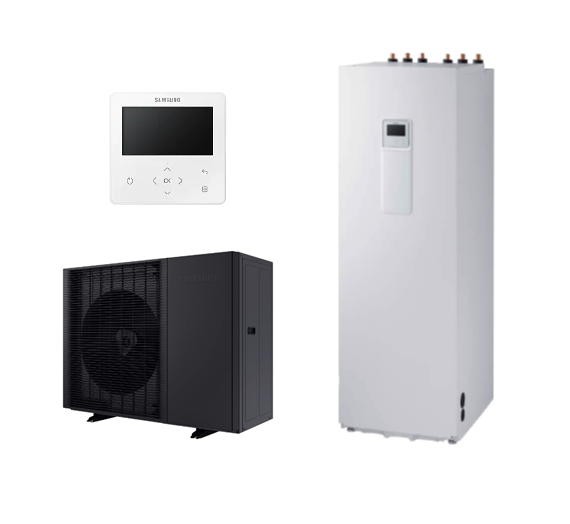Pompe de caldura Aer-Apa - Pompa de caldura split 12kW 230V R32 cu boiler 200L si controller Samsung, climasoft.ro