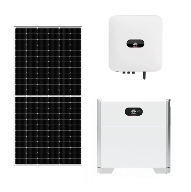 Sisteme fotovoltaice hibride - Sistem fotovoltaic Hibrid 3 kWh monofazat cu acumulatori LiFePo4 5 kWh, climasoft.ro
