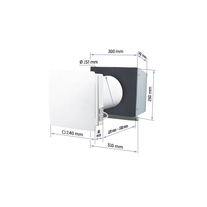Sistem de ventilatie cu recuperare de caldura Vents TwinFresh RA-50-2 Sistem de ventilatie cu recuperare de caldura Vents TwinFresh RA-50-2