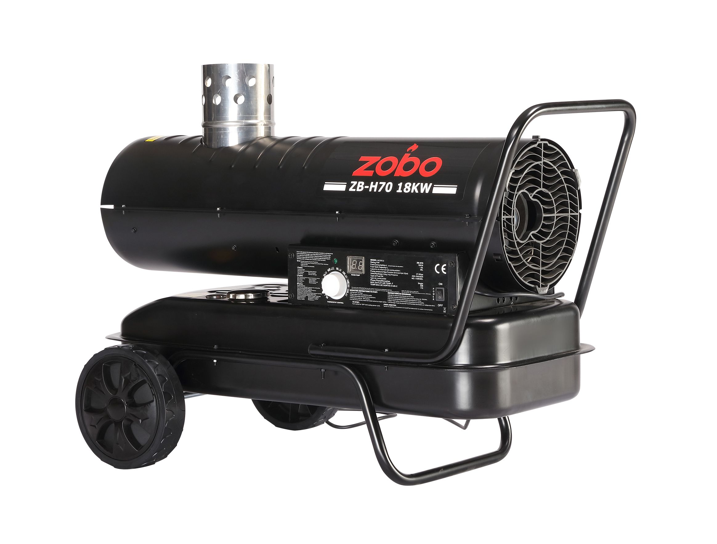 Generatoare aer cald - Tun de aer cald Zobo ZB-H70, putere calorica 18 kW  , climasoft.ro