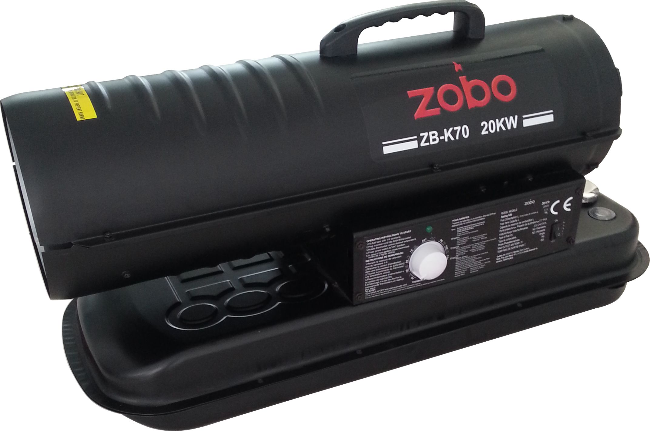 Generatoare aer cald - Tun de aer cald Zobo ZB-K70, putere calorica 20 kW     , climasoft.ro