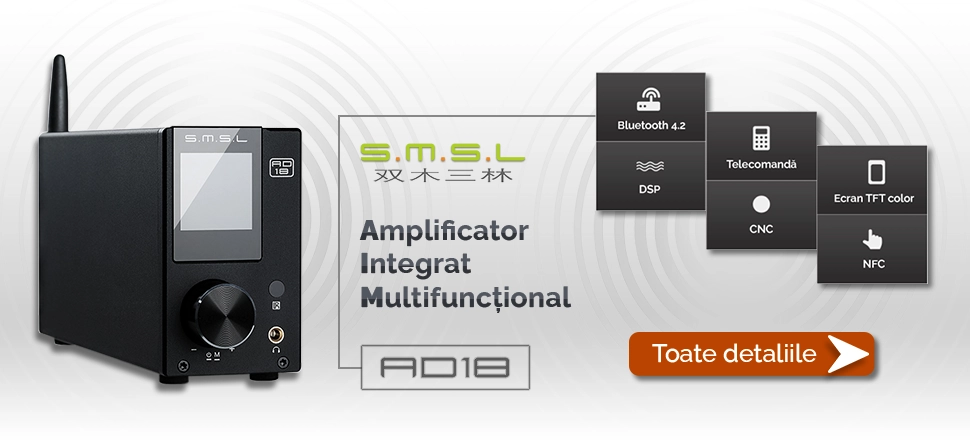 Amplificator integrat SMSL AD18 BT