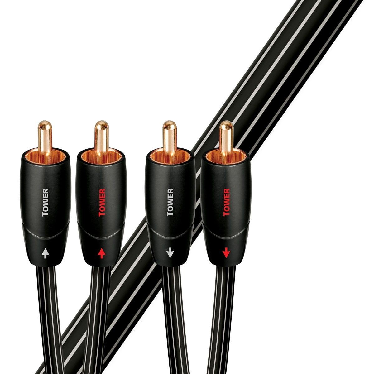 Cabluri audio (semnal) - Cablu audio 2 x RCA - 2 x RCA AudioQuest Tower 0.6 m, audioclub.ro