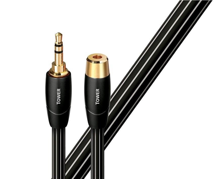 Cabluri audio (semnal) - Cablu audio Jack 3.5 mm Male - Jack 3.5 mm Female AudioQuest Tower 0.6 m, audioclub.ro