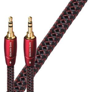 Cabluri audio (semnal) - Cablu audio Jack 3.5 mm Male - Jack 3.5 mm Male AudioQuest Golden Gate 1.5 m, audioclub.ro