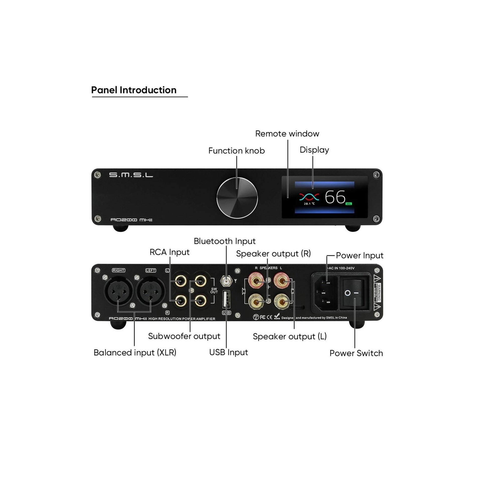 Amplificator integrat SMSL AO200 MKII - audioclub.ro