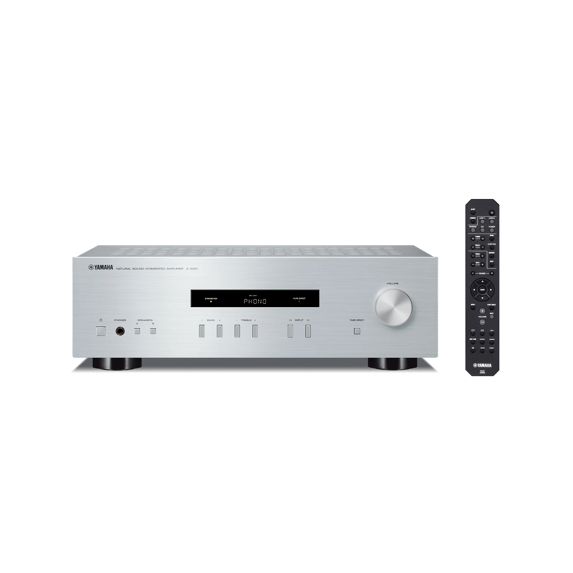 Amplificatoare integrate - Amplificator integrat Yamaha A-S201 Silver, audioclub.ro