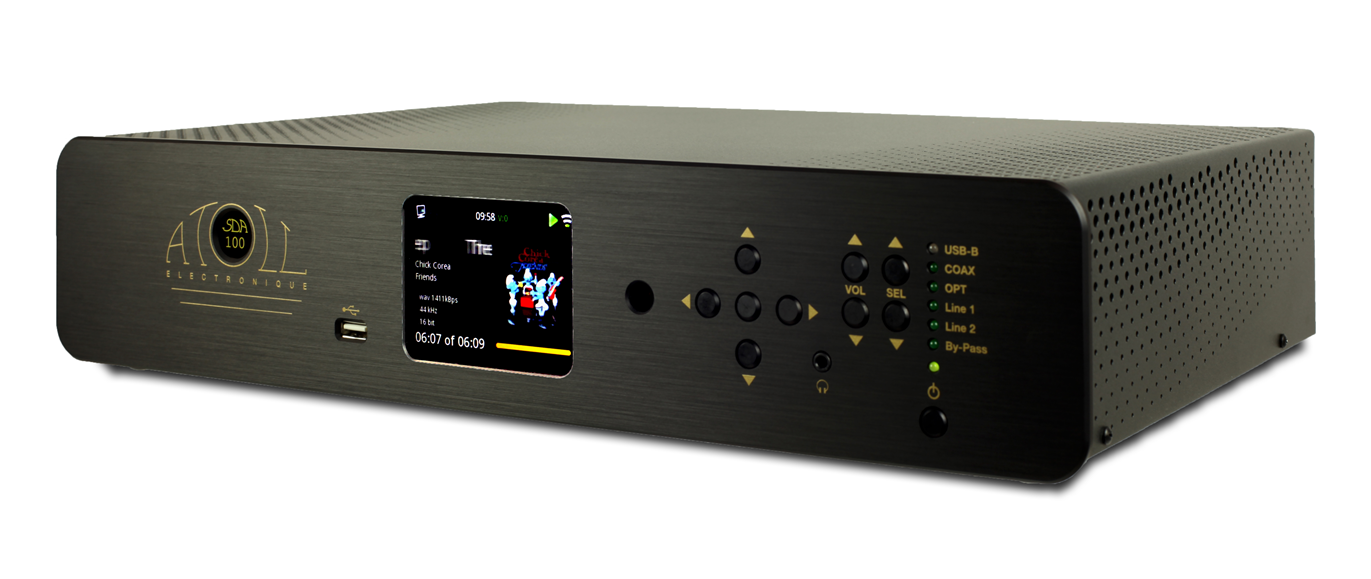 Amplificatoare integrate - Amplificator integrat Atoll All in One SDA100 Negru, audioclub.ro