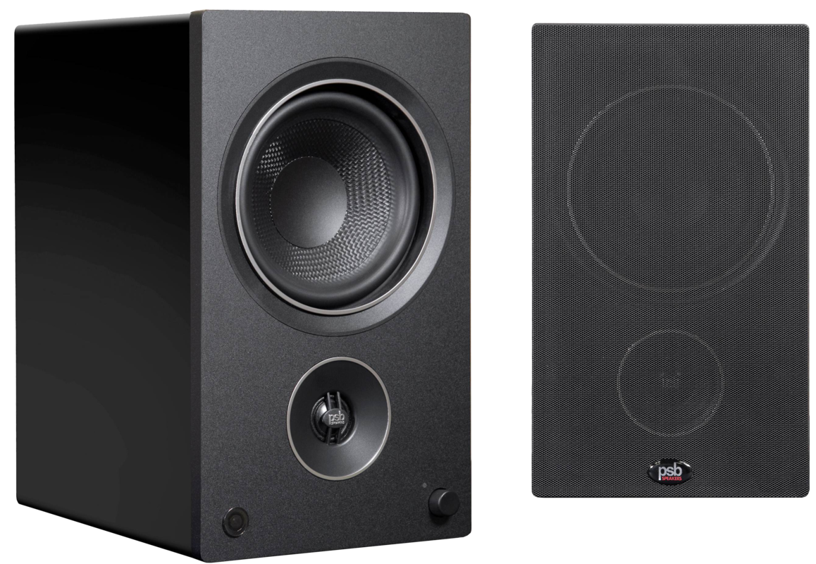 Boxe raft / desktop - Boxe raft PSB Speakers Alpha AM5 Negru, audioclub.ro