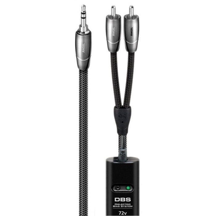 Cabluri audio (semnal) - Cablu audio Jack 3.5 mm Male - 2 x RCA AudioQuest Angel 0.6 m, audioclub.ro