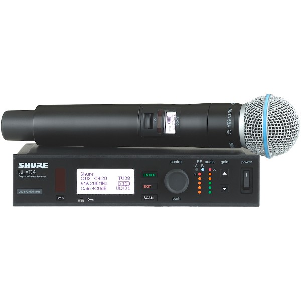 Microfoane wireless - Microfon voce Shure ULXD24 / Beta58 G51, audioclub.ro