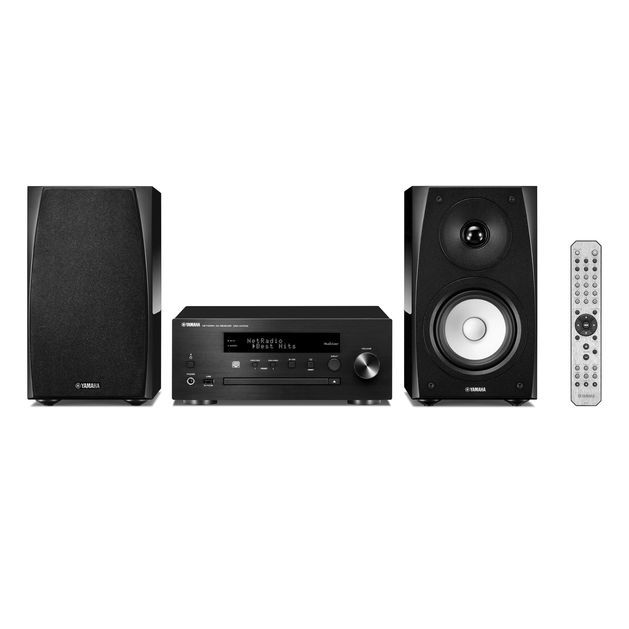 Sisteme stereo mini - Mini sistem Yamaha MusicCast MCR-N570D Black, audioclub.ro