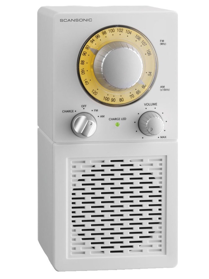 Tunere FM & DAB - Radio portabil Scansonic P2501 Alb, audioclub.ro