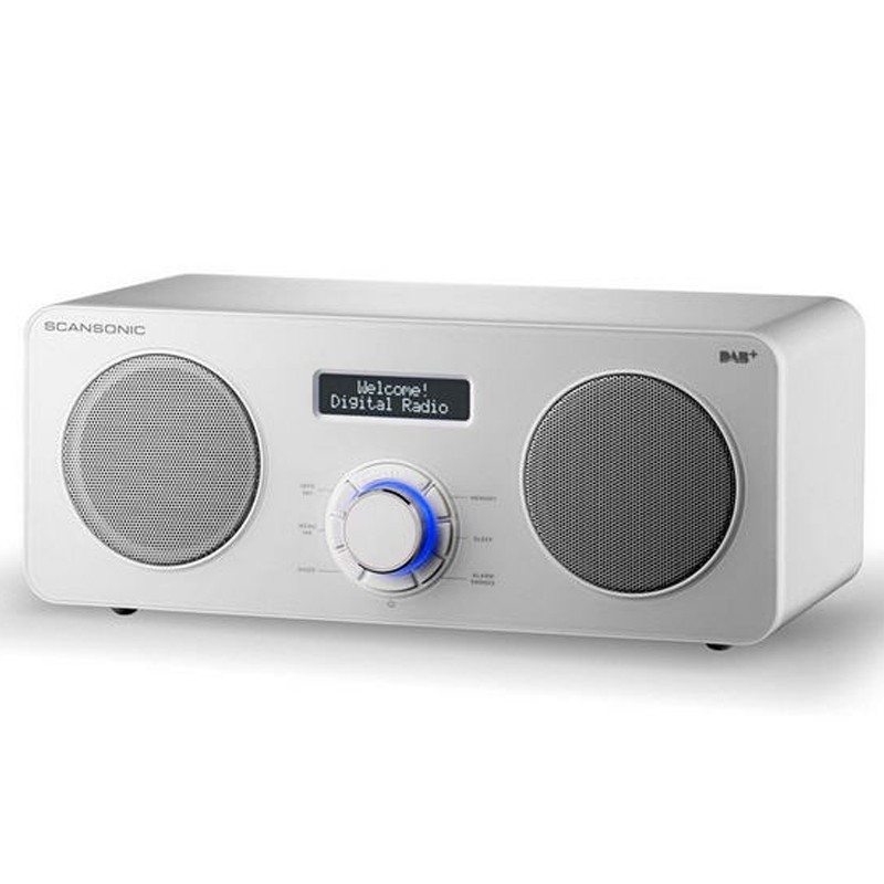 Tunere FM & DAB - Radio Scansonic DA300 FM/DAB+ Alb, audioclub.ro