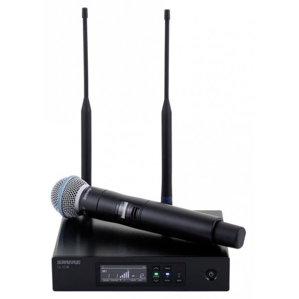 Microfoane wireless - Microfon wireless Shure QLXD24 / Beta58 K51, audioclub.ro