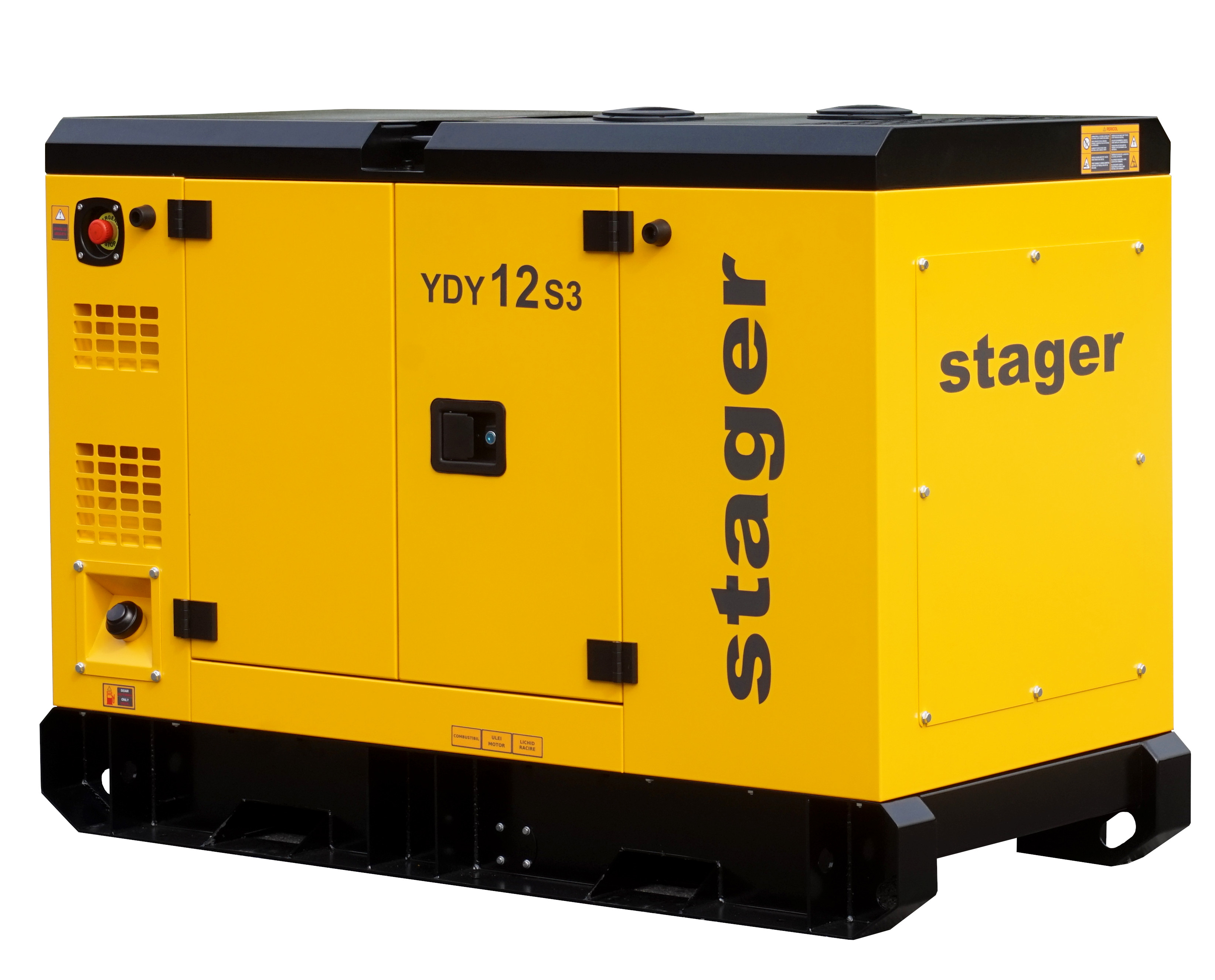 Stager YDY12S3 Generator insonorizat 12kVA, 16A, 1500rpm, trifazat, diesel