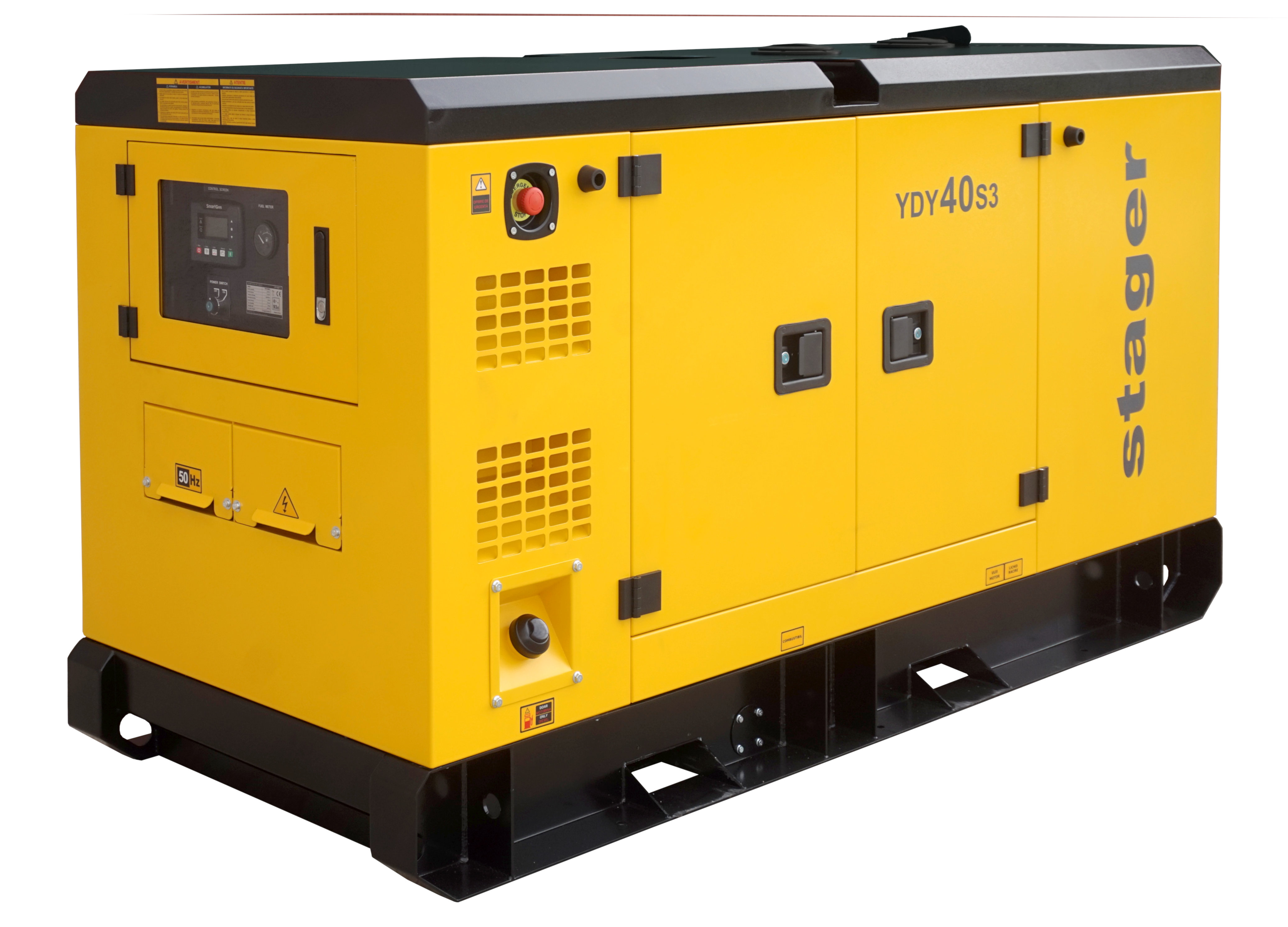 Stager YDY40S3 Generator insonorizat 41kVA, 53A, 1500rpm, trifazat, diesel