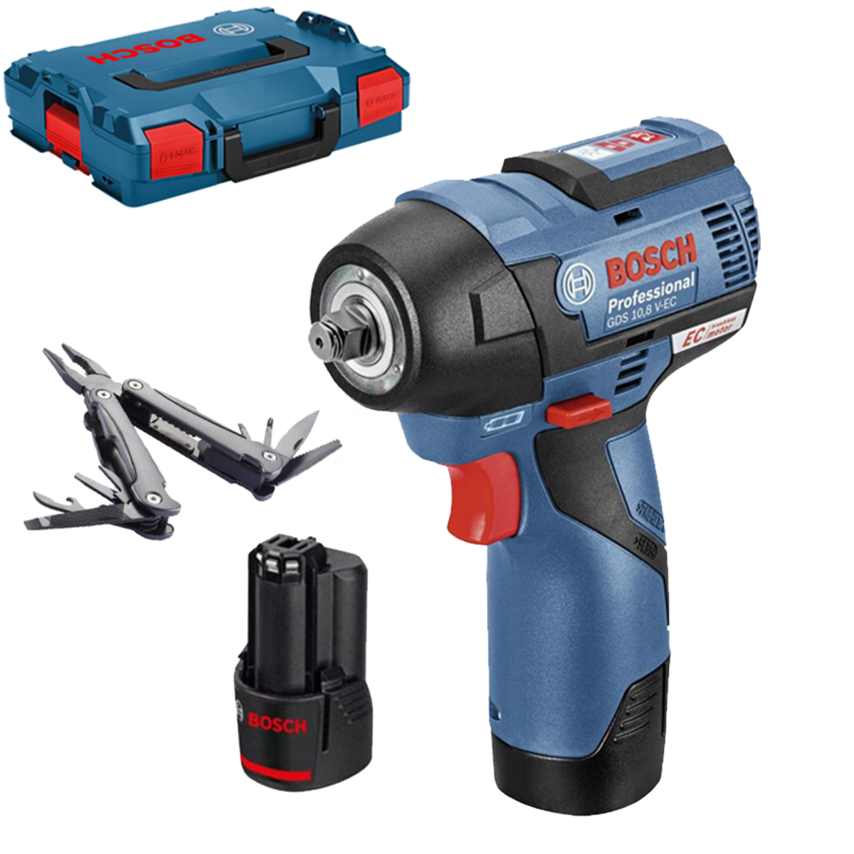 Bosch GDS 12V-115 (2x2,5 Ah)+cutit multifunctional