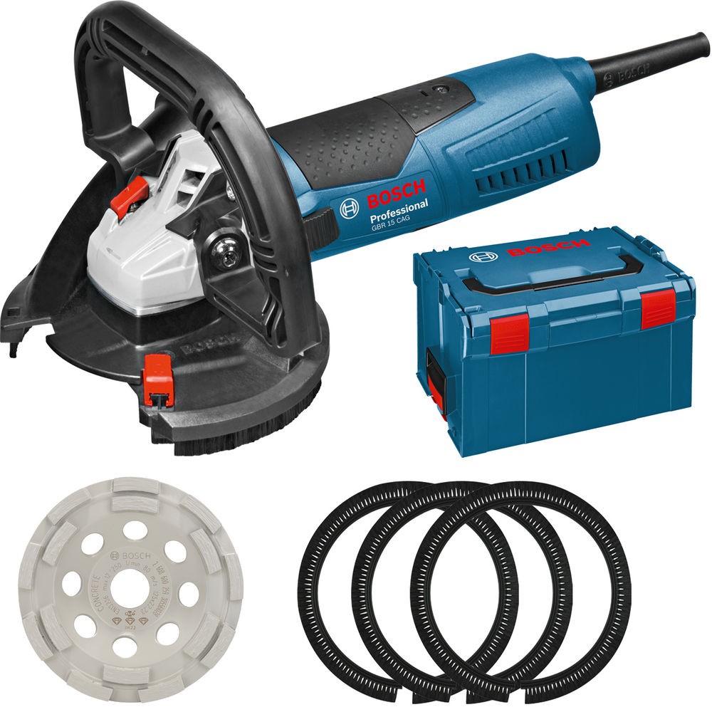 Bosch GBR 15 CAG Slefuitor beton, 1500W, 125mm, L-Boxx