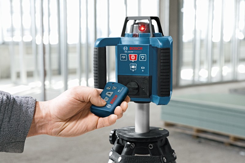 Bosch GRL 250 HV Nivela rotativa, receptor 125m, precizie 0.1 mm/m