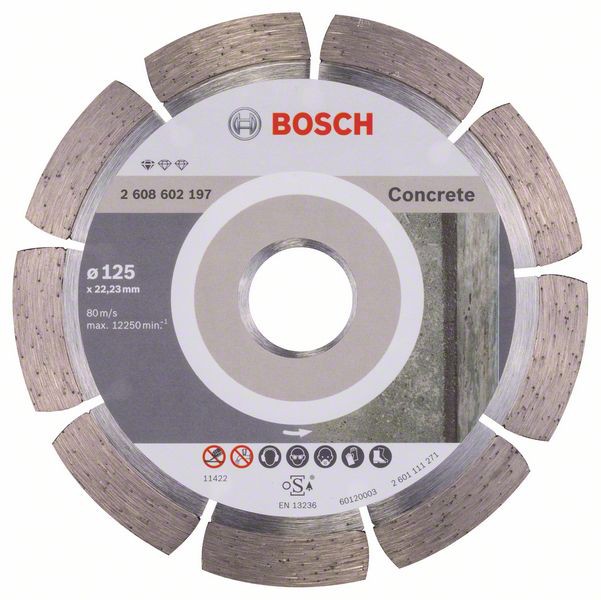 Bosch Disc diamantat Standard for Concrete 125x22,23x1.6x10mm