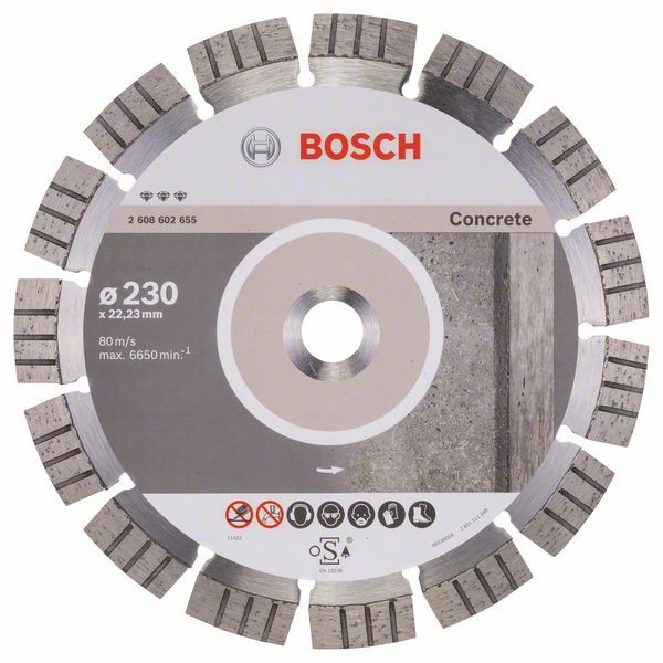 Bosch Disc diamantat Best for Concrete 230x22.23x2.4x15mm
