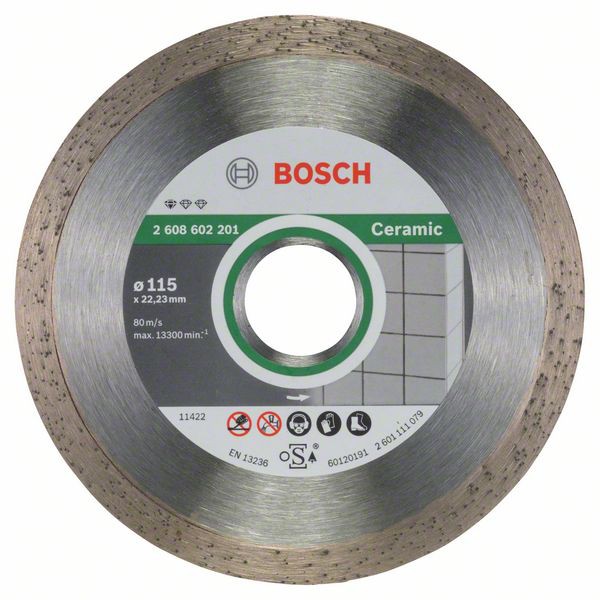 Bosch Disc diamantat Standard for Ceramic 115x22.23x1.6x7mm