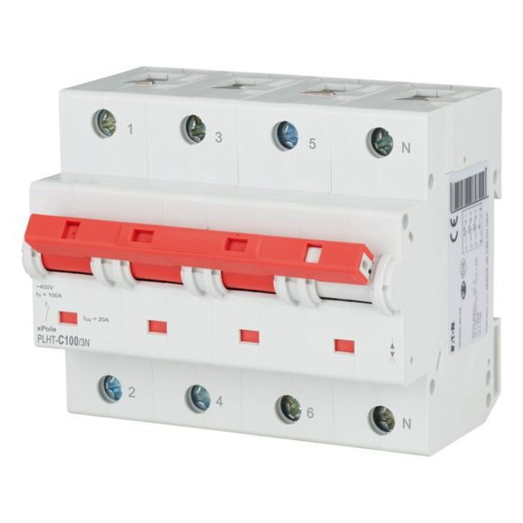 Moeller PLHT C100/3N Siguranta tetrapolara 100A, 3P+N, 10kA, 400V AC