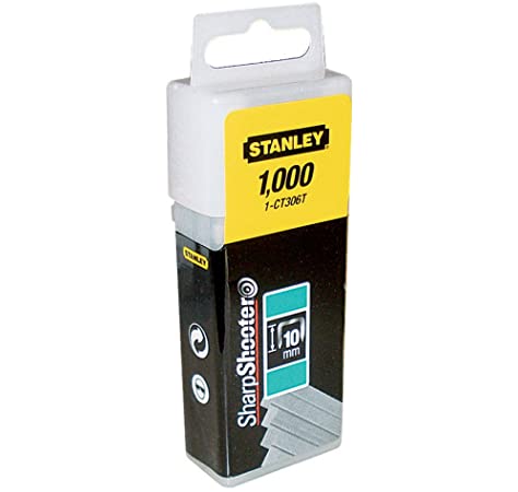 Stanley 1-CT306T Set 1000 Capse pentru cabluri, tip CT300, 10mm