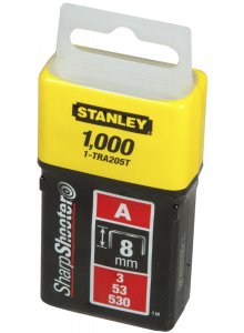 Stanley 1-TRA205-5T Set 1000 Capse pentru aplicatii uzuala, tip A /3/53/530, 8mm/5/16"