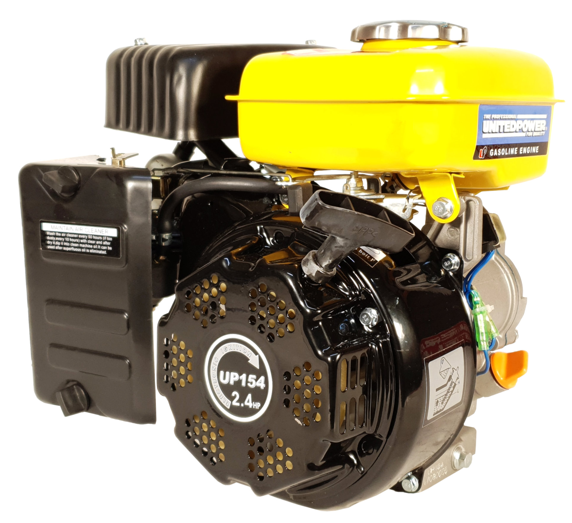 United Power UP154-55 - Motor benzina 2.4CP, 87cc, 1C 4T OHV, ax filetat