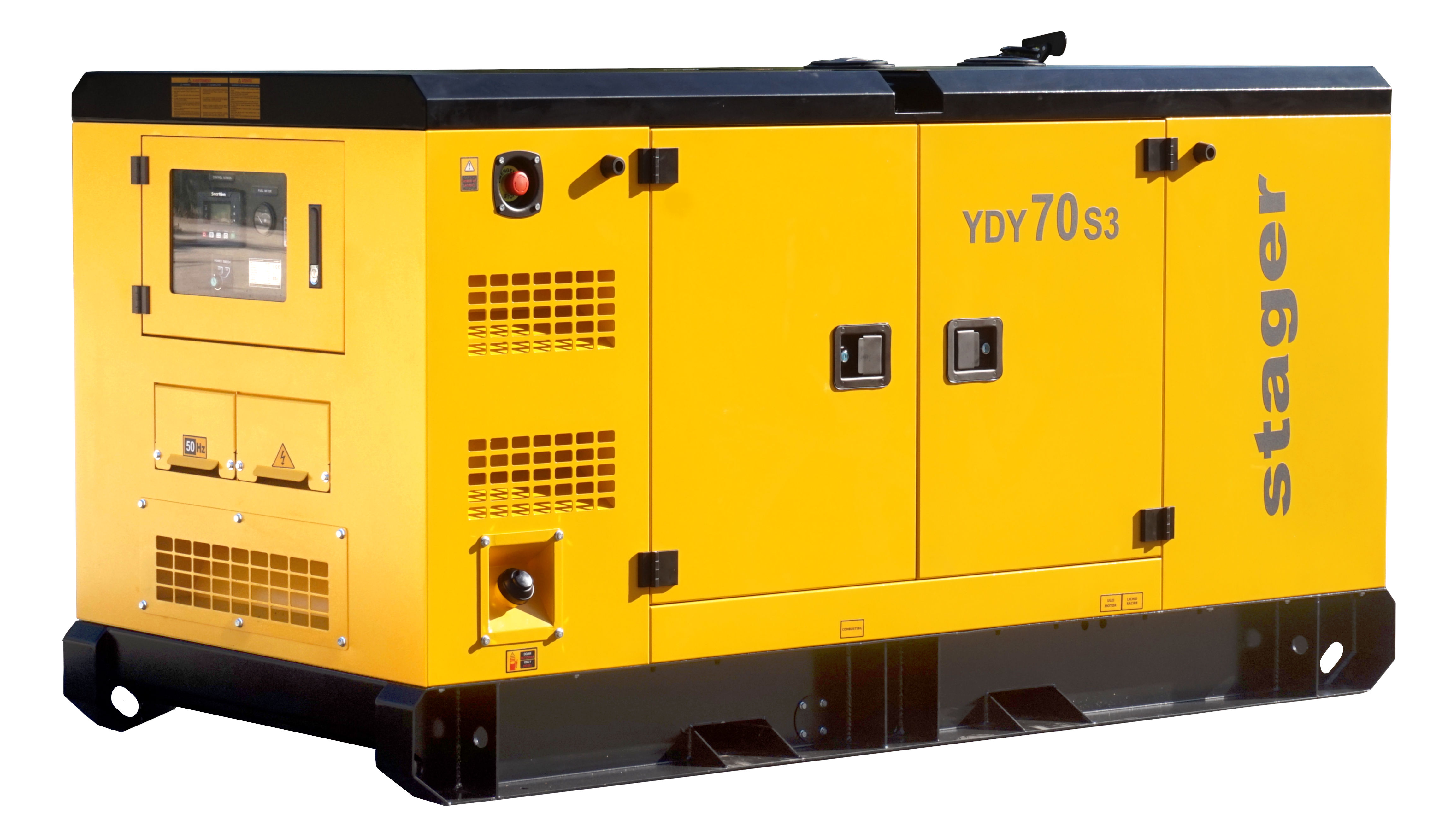 Stager YDY70S3 Generator insonorizat 70kVA, 89A, 1500rpm, trifazat, diesel