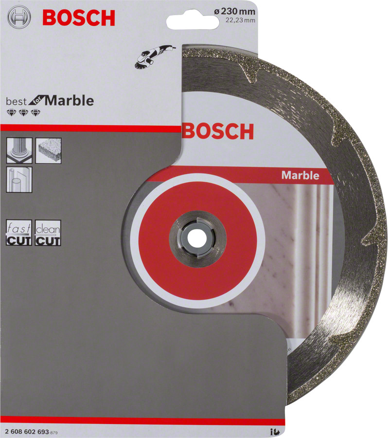 Bosch Disc diamantat marmura 230 Best for Marble, 230x2.2x3x22,23mm