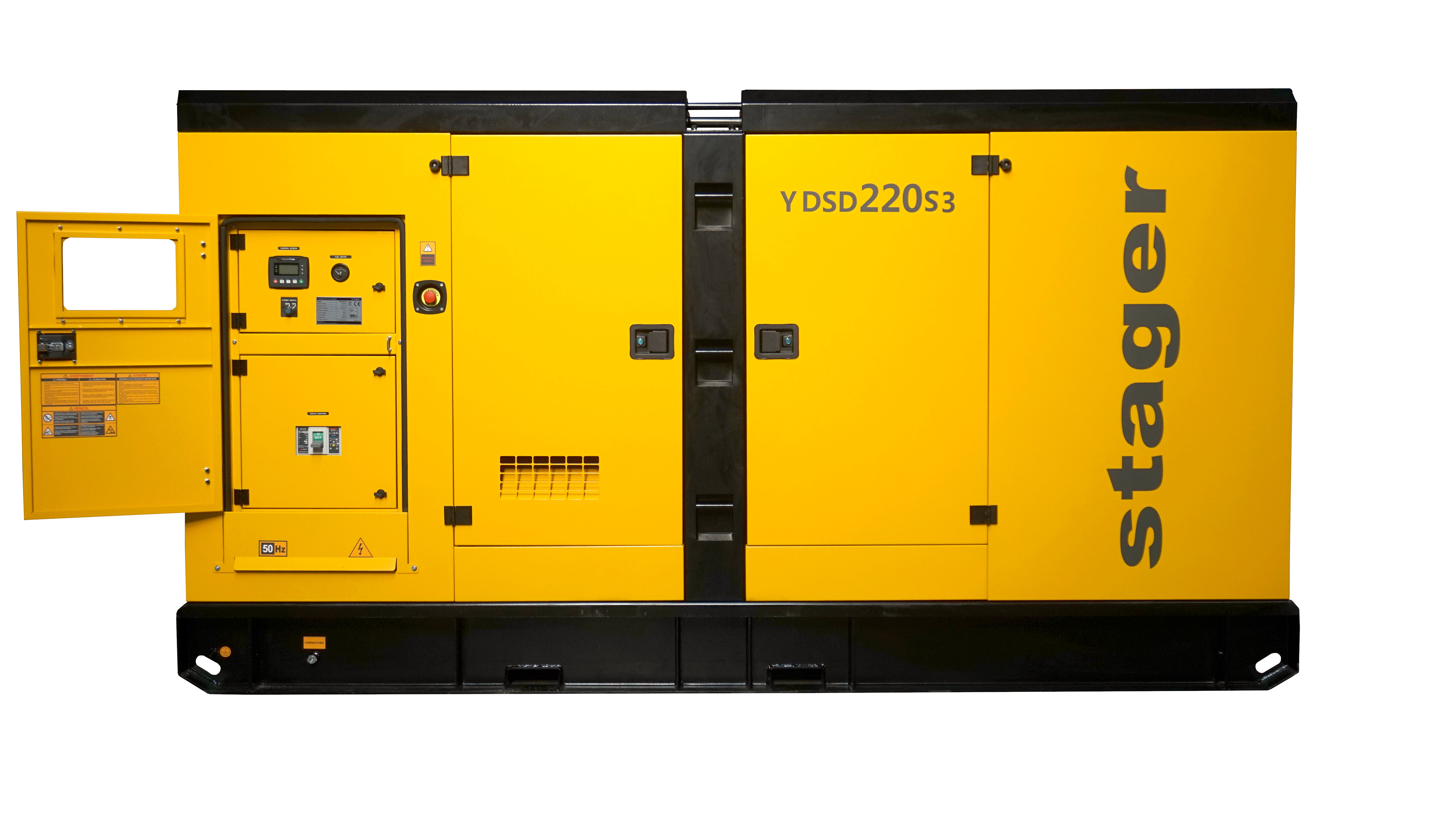 Stager YDSD220S3 Generator insonorizat 220kVA, 289A, 1500rpm, trifazat, diesel