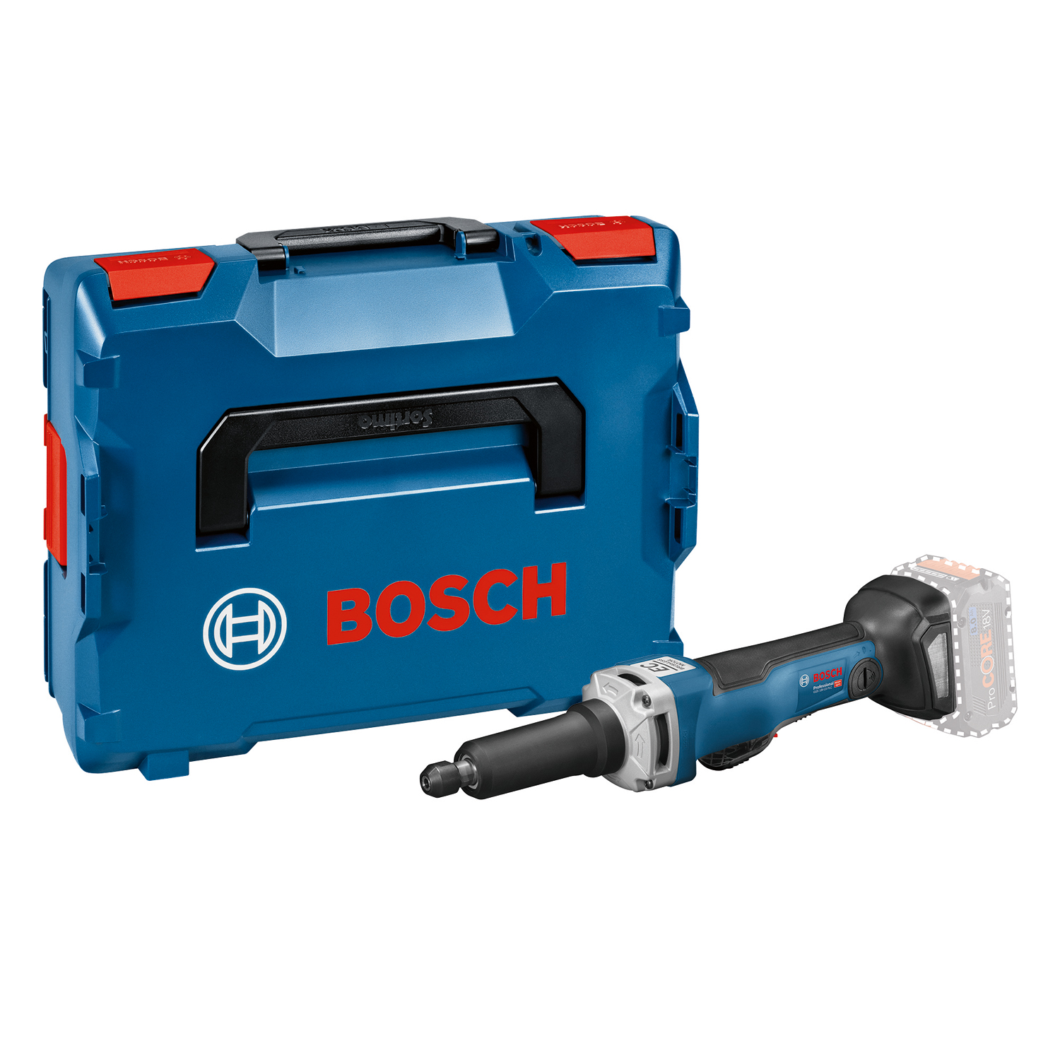 Bosch GGS 18V-23 PLC (solo) Polizor drept Li-Ion, 18V, fara acumulator in set + L-Boxx