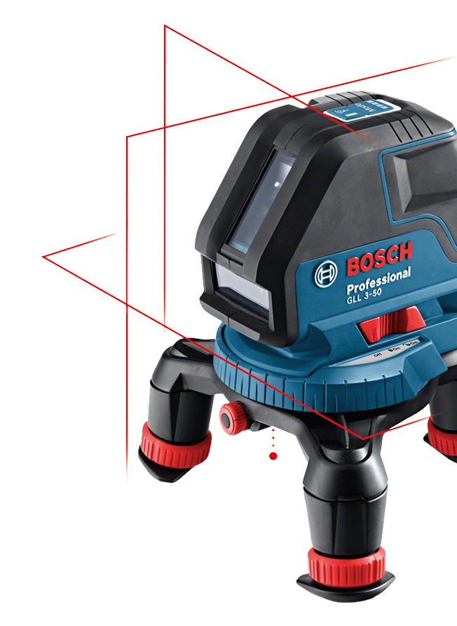 Bosch GLL 3-50 Nivela laser cu linii + stativ BS150 Professional