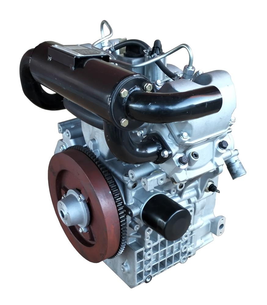 Yorking YD2V80 - Motor Diesel 14.5kW, 794cc, 2 cilindri in V, 4 timpi, ax conic