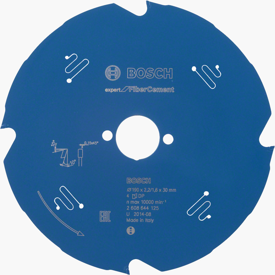 Bosch Panza ferastrau circular Expert for Fiber Cement, 190x30x2.2mm, 4T,