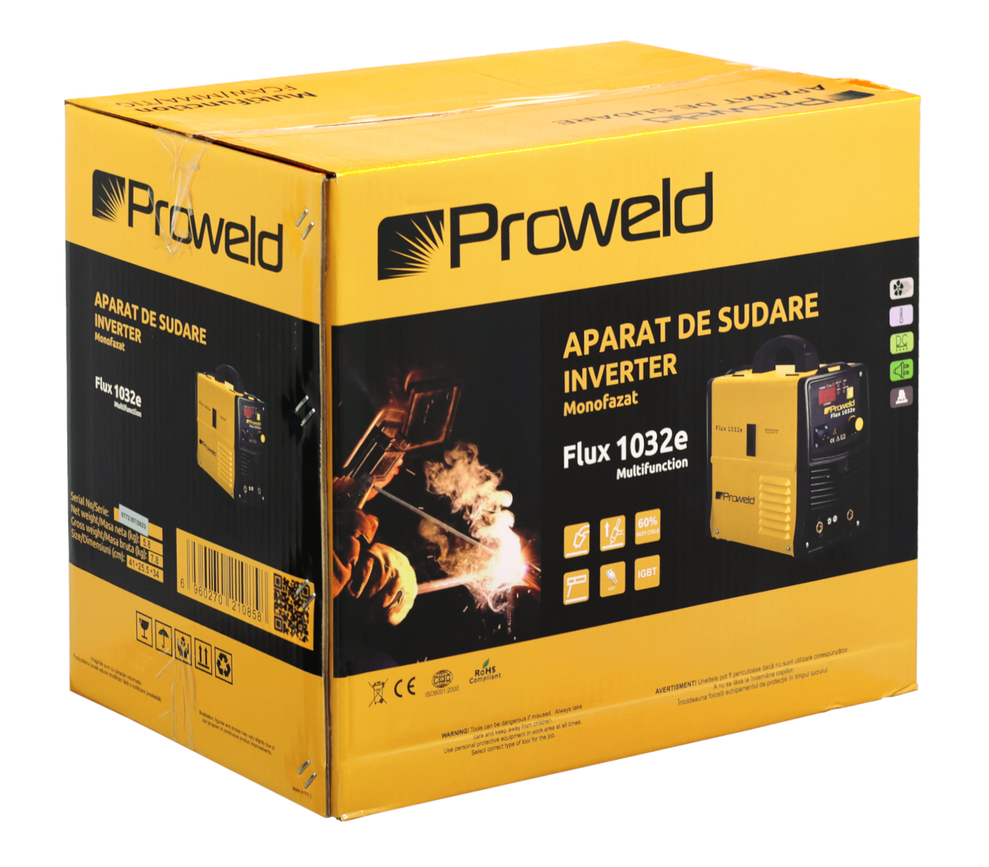 ProWELD Flux1032e Multifunction - Invertor sudare FCAW, MMA si TIG