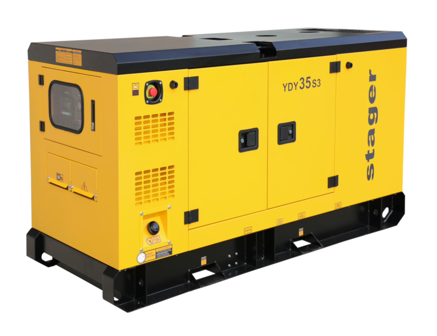 Stager YDY35S3 Generator insonorizat 35kVA, 46A, 1500rpm, trifazat, diesel