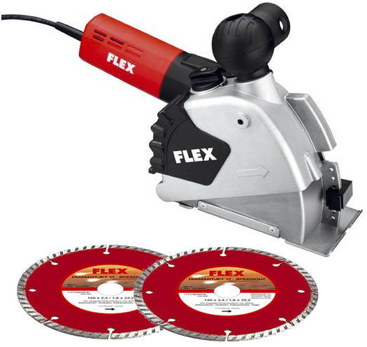 Mașină de debitat caneluri FLEX MS 1706 FR SET cu două discuri diamantate 1400W