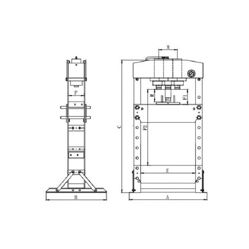 Presă hidraulică 20 tone, CP86200 Chicago Pneumatic