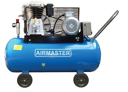 Compresor 2 pistoane Airmaster AIR5.5SHU10200, CUREA, QASP=550L/MIN, 10BAR,4KW, 400V, 200L